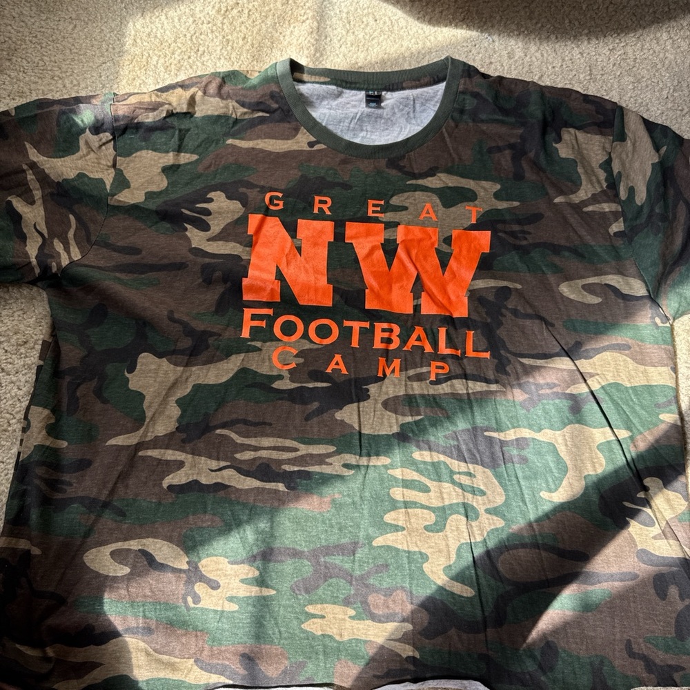 District Camo Tee with Green Accents